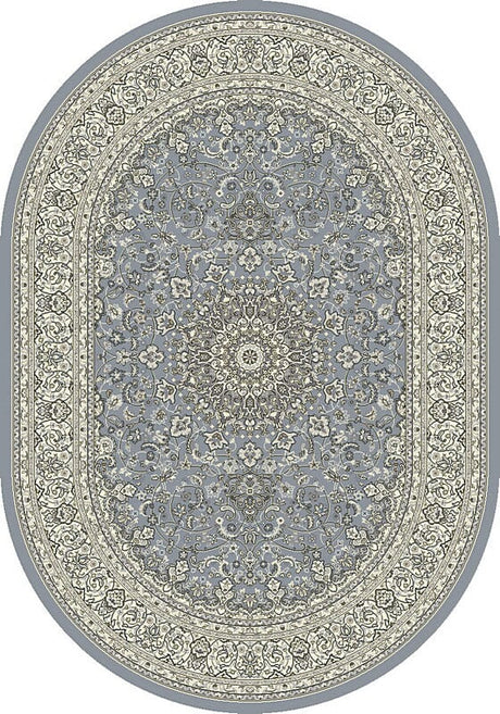 Dynamic Rugs Ancient Garden 57119 Steel Blue / Cream Rugs.