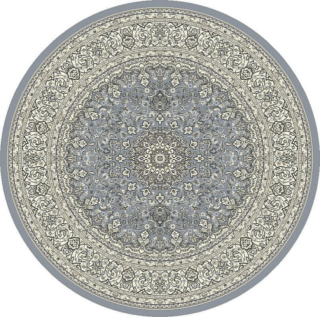 Dynamic Rugs Ancient Garden 57119 Steel Blue / Cream Rugs.