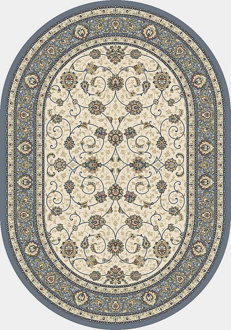 Dynamic Rugs Ancient Garden 57120 Ivory / Light Blue Rugs.