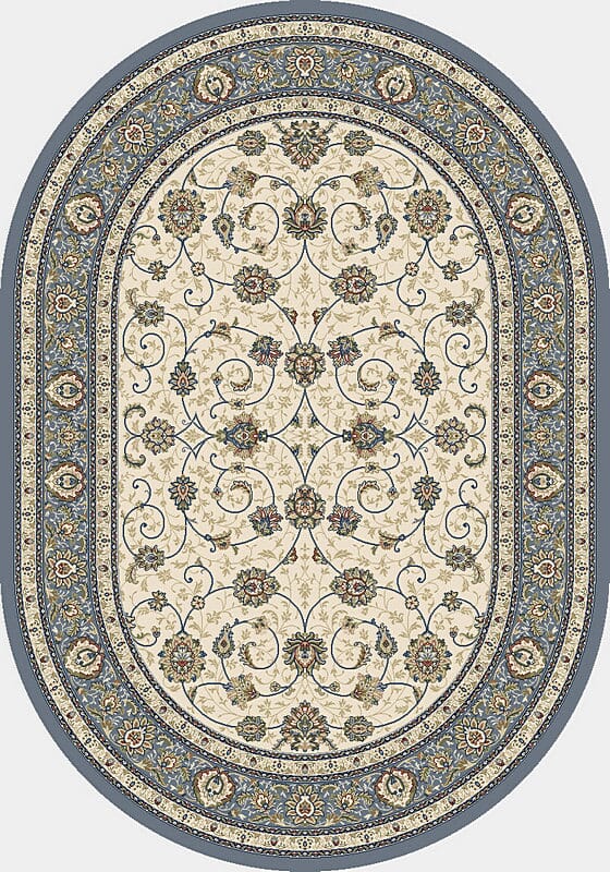 Dynamic Rugs Ancient Garden 57120 Ivory / Light Blue Rugs.