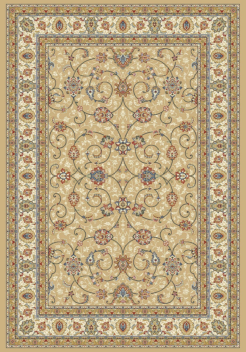Dynamic Rugs Ancient Garden 57120 Lt Gold / Ivory Rugs.