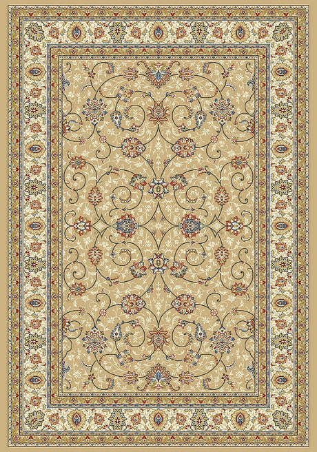 Dynamic Rugs Ancient Garden 57120 Lt Gold / Ivory Rugs.