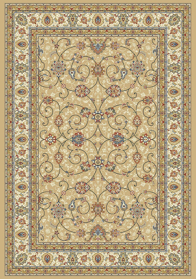 Dynamic Rugs Ancient Garden 57120 Lt Gold / Ivory Rugs.