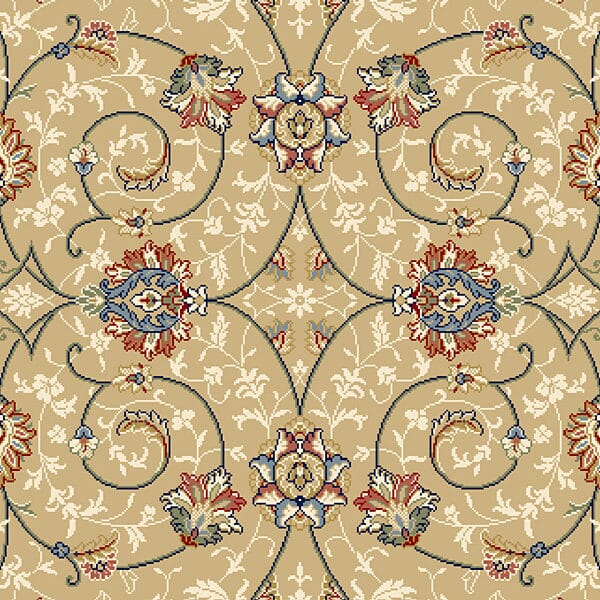 Dynamic Rugs Ancient Garden 57120 Lt Gold / Ivory Rugs.
