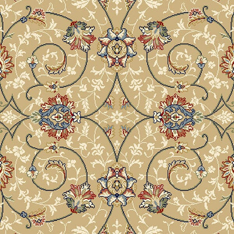 Dynamic Rugs Ancient Garden 57120 Lt Gold / Ivory Rugs.