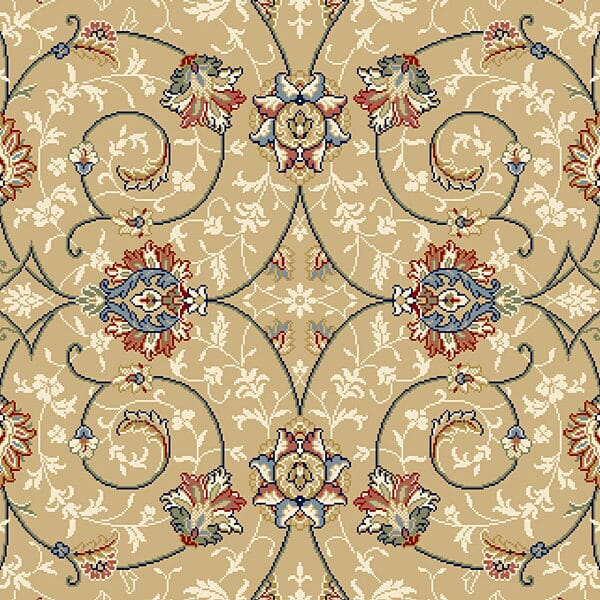 Dynamic Rugs Ancient Garden 57120 Lt Gold / Ivory Rugs.