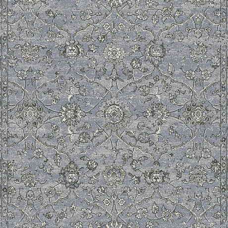 Dynamic Rugs Ancient Garden 57136 Steel Blue / Cream Rugs.