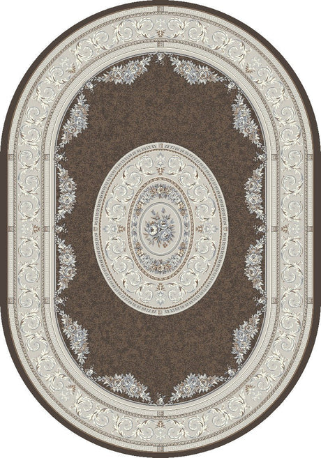 Dynamic Rugs Ancient Garden 57226 Brown/Cream Rug.