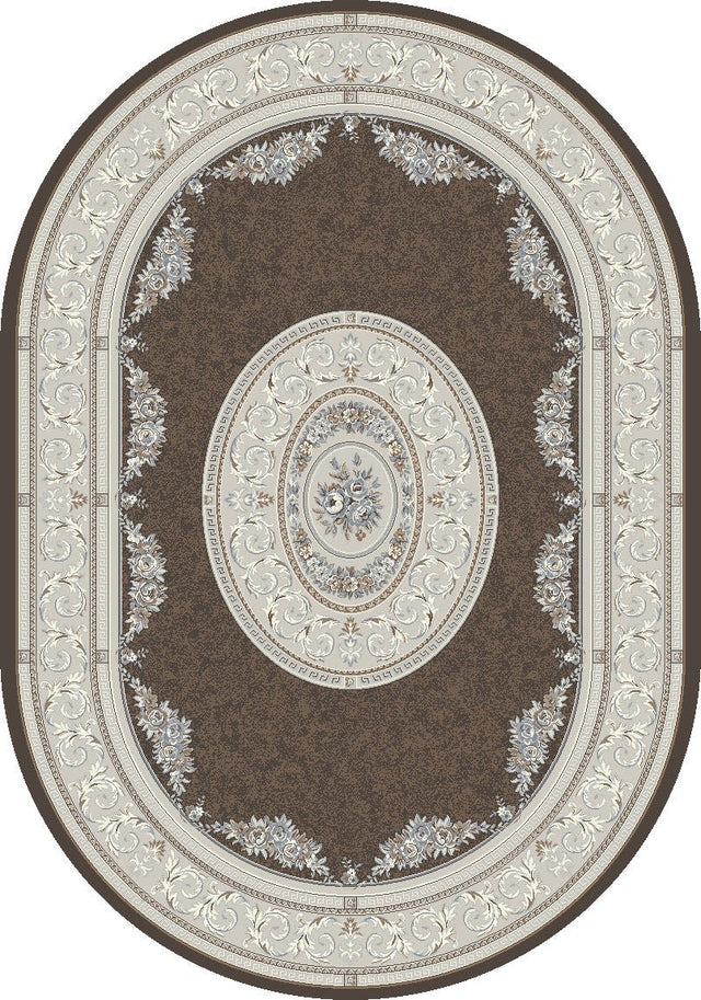 Dynamic Rugs Ancient Garden 57226 Brown/Cream Rug.