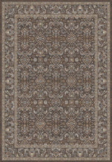 Dynamic Rugs Ancient Garden 57276 Dark Brown/Beige/Blue Rug.