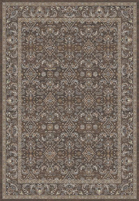 Dynamic Rugs Ancient Garden 57276 Dark Brown/Beige/Blue Rug.