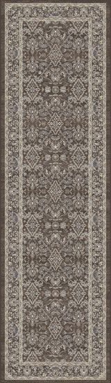 Dynamic Rugs Ancient Garden 57276 Dark Brown/Beige/Blue Rug.