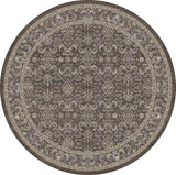 Dynamic Rugs Ancient Garden 57276 Dark Brown/Beige/Blue Rug.