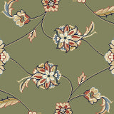 Dynamic Rugs Ancient Garden 57365 Green / Ivory Rugs.