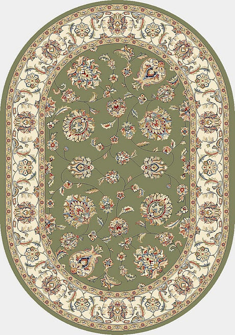 Dynamic Rugs Ancient Garden 57365 Green / Ivory Rugs.