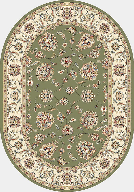 Dynamic Rugs Ancient Garden 57365 Green / Ivory Rugs.