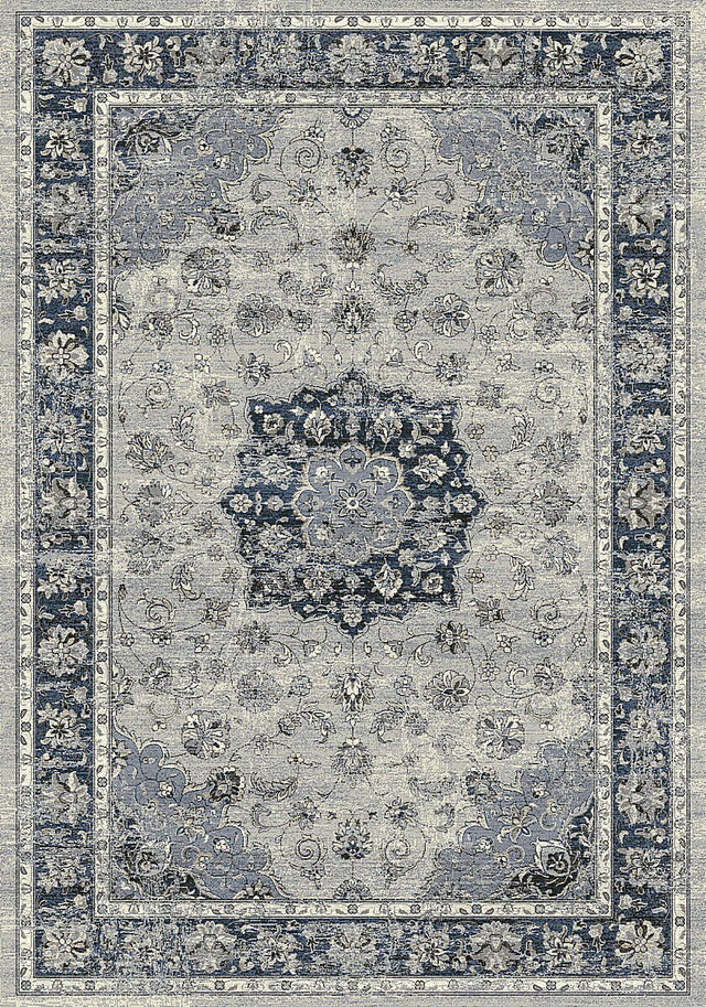 Dynamic Rugs Ancient Garden 57559 Silver / Blue Rugs.