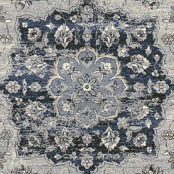 Dynamic Rugs Ancient Garden 57559 Silver / Blue Rugs.