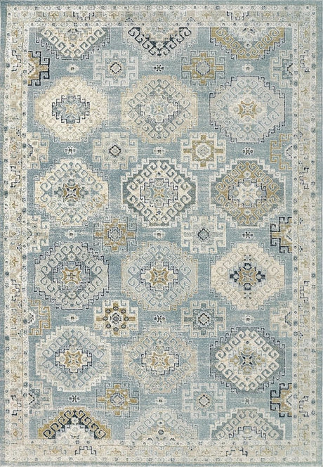 Dynamic Rugs Annalise 7607 Blue/Beige/Cream Rug.