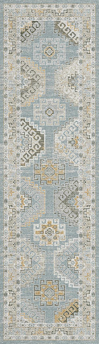 Dynamic Rugs Annalise 7607 Blue/Beige/Cream Rug.