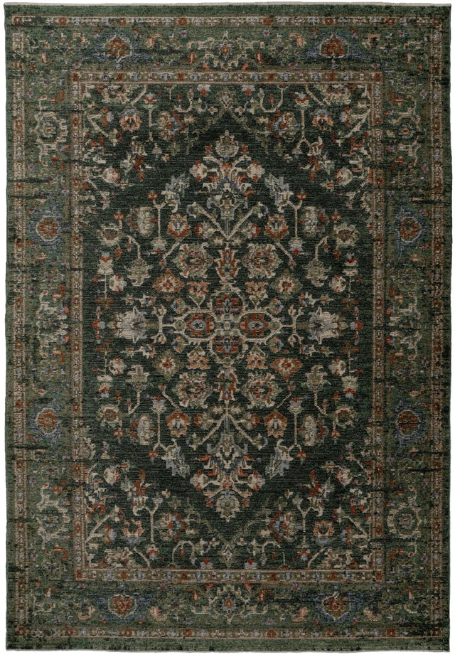 Dynamic Rugs Atlanta 11750 Power Loomed Traditional Navy/Multi Rug