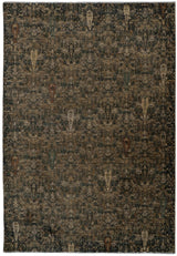 Dynamic Rugs Atlanta 11760 Power Loomed Traditional Black/Ivory/Multi Rug