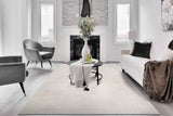 Power-loomed modern rug, light beige with subtle grey pattern