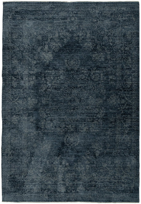 Dynamic Rugs Atmos 11980 Power Loomed Traditional Navy Rug