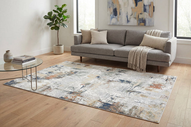 Dynamic Rugs Authentic 18781 Power Loomed Modern Ivory/Multi Rug