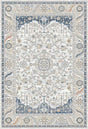 Dynamic Rugs Authentic 18782 Power Loomed Traditional Ivory/Navy Rug