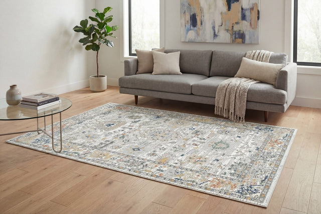 Dynamic Rugs Authentic 18783 Power Loomed Traditional Ivory/Multi Rug