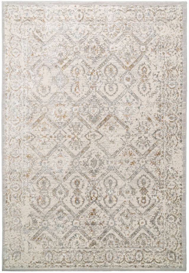 Dynamic Rugs Azure 12582 Power Loomed Transitional Ivory/Beige/Grey Rug