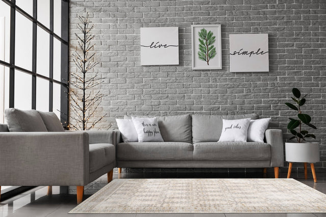 Dynamic Rugs Azure 12583 Power Loomed Transitional Ivory/Beige/Grey Rug