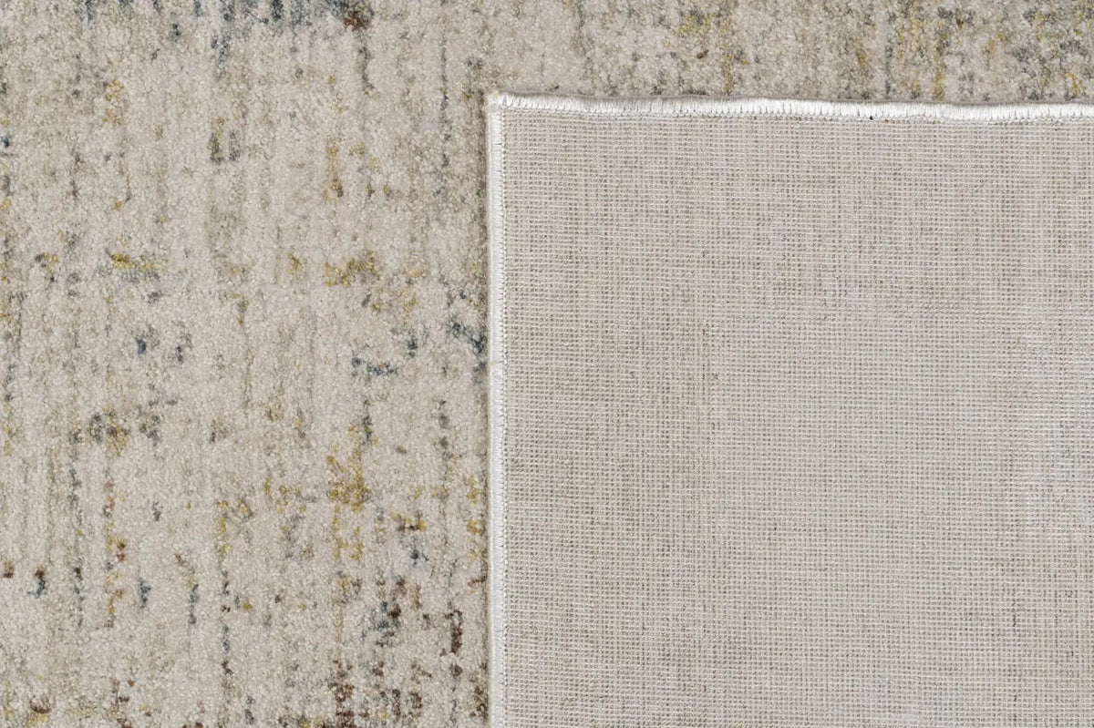 Dynamic Rugs Bloomfield 19604 Power Loomed Modern Grey/Beige Rug - Corner