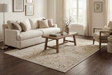 Dynamic Rugs Bloomfield 19606 Power Loomed Traditional Beige/Grey/Cream Rug - Room