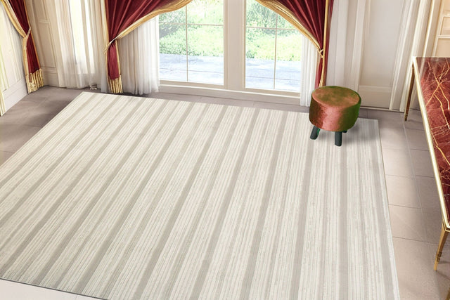 Dynamic Rugs Boutique 19480 Power Loomed Modern Grey/Cream Rug