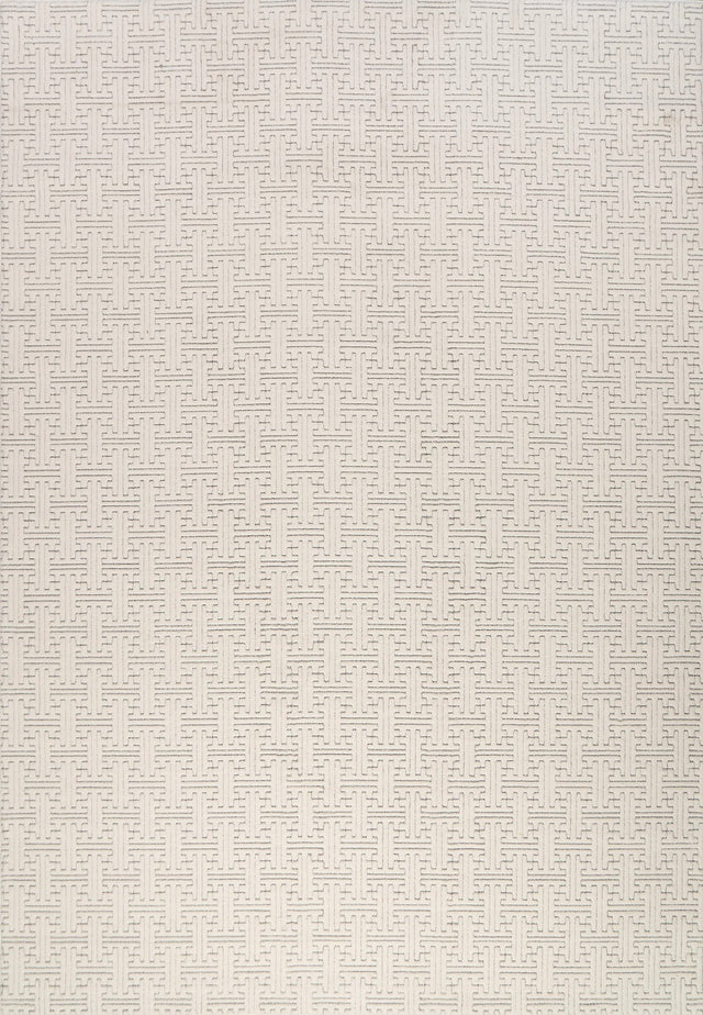 Dynamic Rugs Boutique 19481 Power Loomed Modern Cream/Grey Rug