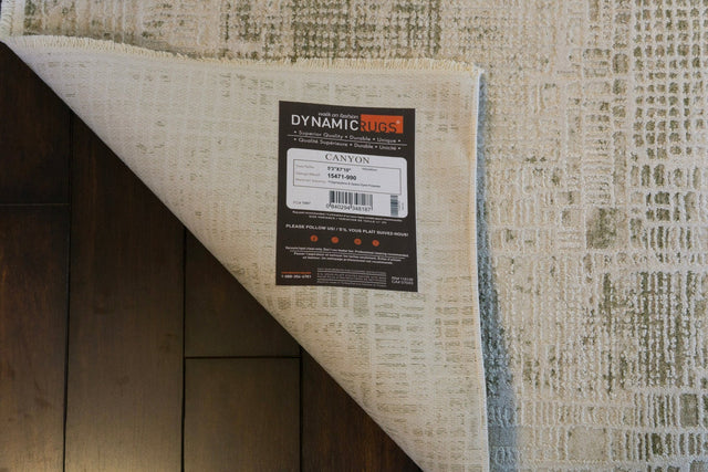 Dynamic Rugs Canyon 15471 Power Loomed Modern Grey/Dark Grey Rug