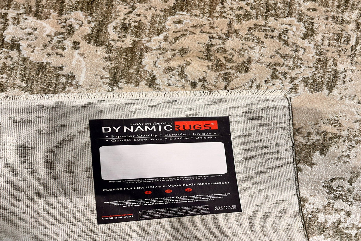 Dynamic Rugs Canyon 15478 Power Loomed Transitional Beige/Sage Rug