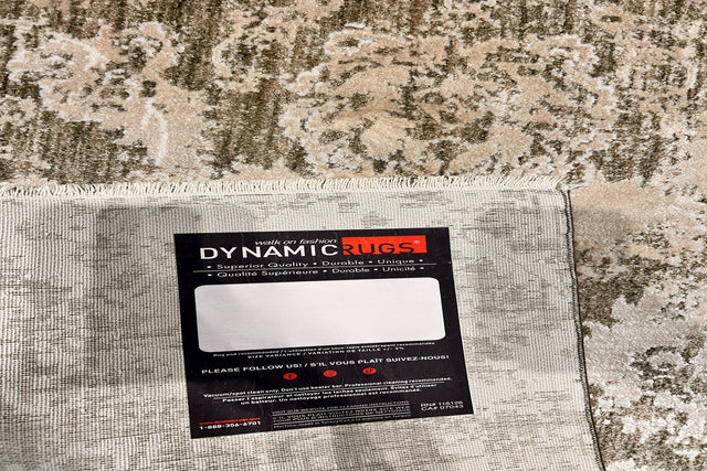 Dynamic Rugs Canyon 15478 Power Loomed Transitional Beige/Sage Rug