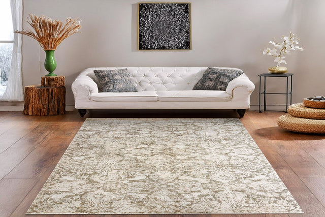 Dynamic Rugs Canyon 15478 Power Loomed Transitional Beige/Sage Rug