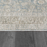 Dynamic Rugs Dharma 12040 Power Loomed Transitional Light Blue/Beige Rug