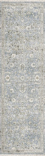 Dynamic Rugs Dharma 12040 Power Loomed Transitional Light Blue/Beige Rug - Runner