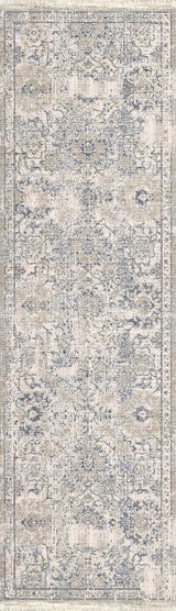 Dynamic Rugs Dharma 12041 Power Loomed Transitional Ivory/Beige Rug - Runner