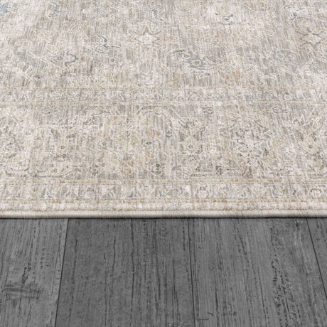Dynamic Rugs Dharma 12041 Power Loomed Transitional Light Beige/Grey Rug