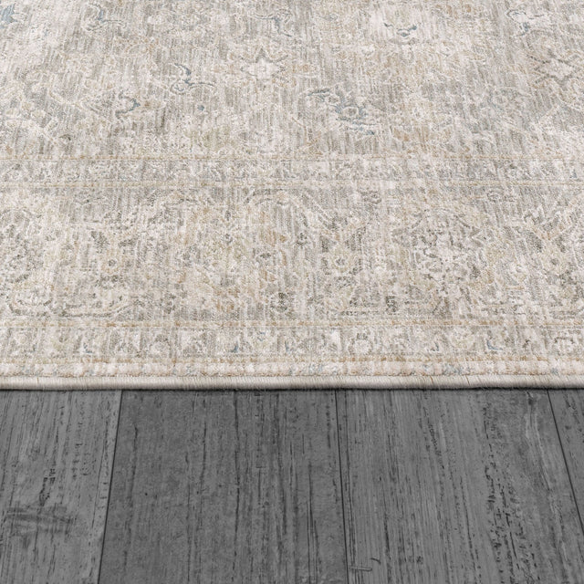 Dynamic Rugs Dharma 12041 Power Loomed Transitional Light Beige/Grey Rug