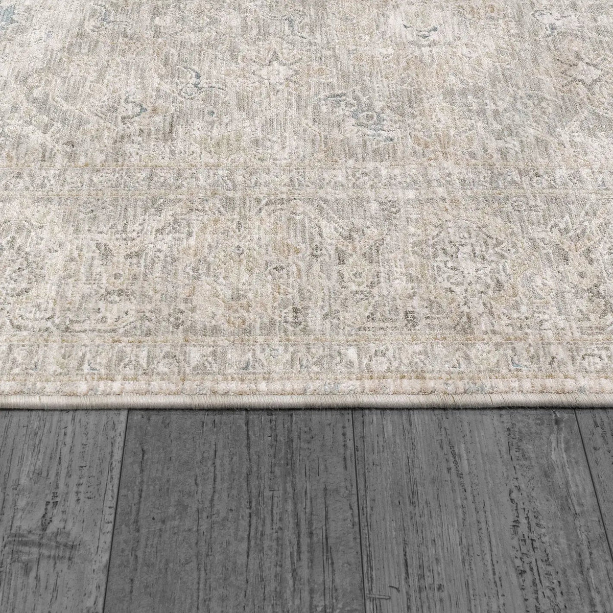 Dynamic Rugs Dharma 12041 Power Loomed Transitional Light Beige/Grey Rug - Pile