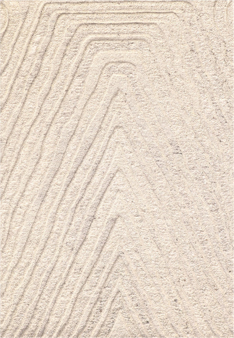 Dynamic Rugs Drift 18751 Handmade Modern Cream Rug