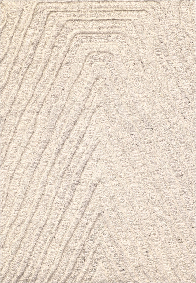 Dynamic Rugs Drift 18751 Handmade Modern Cream Rug