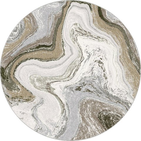 Dynamic Rugs Eclipse 63436 Power Loomed Modern Cream/Mocha Rug